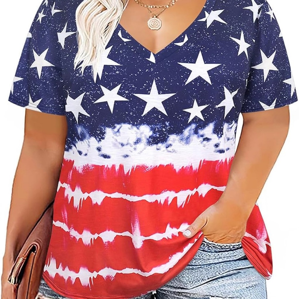 2XL Red White & Blue Tshirt.